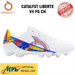 SEPATU BOLA ORTUSEIGHT CATALYST LIBERTE V4 FG CH WHT/ORTRED 11010671