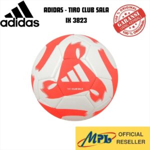 BOLA FUTSAL ADIDAS TIRO CLB SAL IX 3823 WHT/SOLAR RED