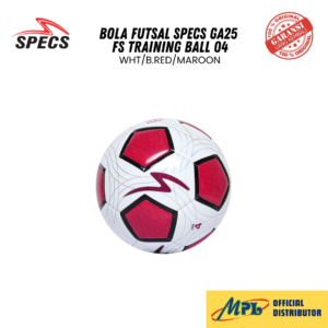 BOLA FUTSAL SPECS GA25 FS TRAINING BALL 04 WHT/B.RED/MAROON 4010038-04
