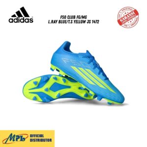 SEPATU BOLA ADIDAS F50 CLUB FG/MG L.RAY BLUE/T.S YELLOW JS 1472