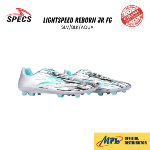 SEPATU BOLA SPECS LIGHTSPEED REBORN JR FG SLV/BLK/AQUA 1010604