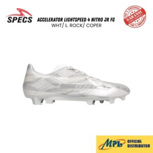 SEPATU BOLA SPECS ACCELERATOR LIGHTSPEED 4 NITRO JR FG WHT/ L. ROCK/ COPER 1010272