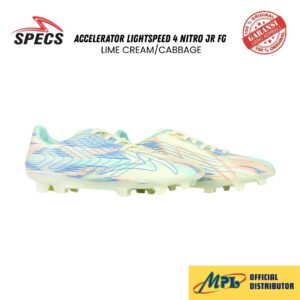 SEPATU BOLA SPECS ACCELERATOR LIGHTSPEED 4 NITRO JR FG LIME CREAM/CABBAGE 1010313