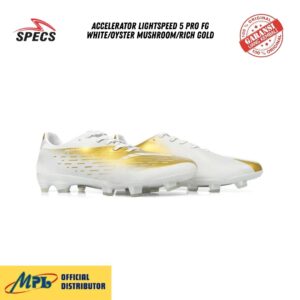 SEPATU BOLA SPECS ACC LIGHTSPEED 5 PRO FG WHT/OYSTER MUSHROOM/R.GLD 1010476