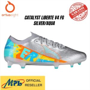 SEPATU BOLA ORTUSEIGHT CATALYST LIBERTE V4 FG SILVER/AQUA 11010651