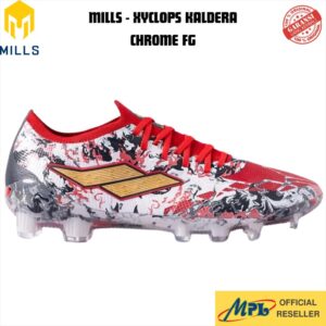 SEPATU BOLA MILLS XYCLOPS KALDERA CHROME FG BLK/RED/GLD 9306101+TAS