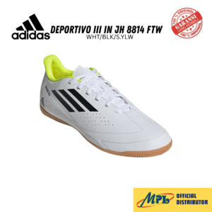 SEPATU FUTSAL ADIDAS DEPORTIVO III IN JH 8814 FTW WHT/BLK/S.YLW