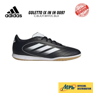 SEPATU FUTSAL ADIDAS GOLETTO IX IN IH 0097 C.BLK/F.WHT/C.BLK