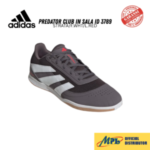 SEPATU FUTSAL ADIDAS PREDATOR CLUB IN SALA ID 3789 GRY STRATA/F.WHT/L.RED