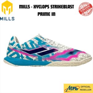 SEPATU FUTSAL MILLS XYCLOPS STRIKEBLAST PRIME IN WHT/TSC BLUE/NAVY 9406204