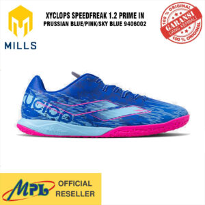 SEPATU FUTSAL MILLS XYCLOPS SPEEDFREAK 1.2 PRIME IN PRUSSIAN BLUE/PINK/SKY BLUE 9406002