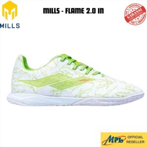 SEPATU FUTSAL MILLS FLAME 2.0 IN WHT/L.GRN 9403908