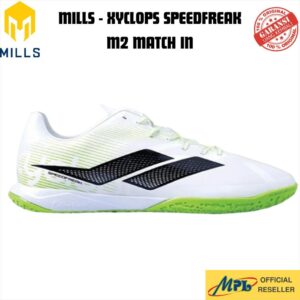 SEPATU FUTSAL MILLS XYCLOPS SPEEDFREAK M2 MATCH IN WHT/L.GRN/BLK 9402801