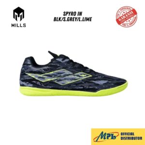 SEPATU FUTSAL MILLS SPYRO IN BLK/S.GREY/L.LIME 9407808