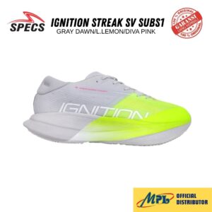 SEPATU RUNNING SPECS IGNITION STREAK SV SUBS1 GRAY DAWN/L.LEMON/DIVA PINK 1040153