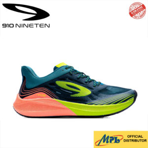 SEPATU RUNNING 910 HAZE VISION 1.0 HIJAU/JINGGA/HIJAU NEON