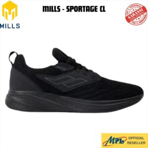 SEPATU RUNNING MILLS SPORTAGE CL BLK/GRY 9701002