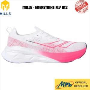 SEPATU RUNNING MILLS ENERSTRIKE FLY M2 WHT/CORAL PINK/BLK 9105210