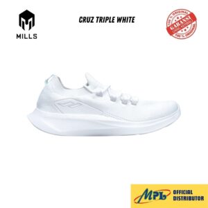 SEPATU RUNNING MILLS CRUZ TRIPLE WHITE 9105804