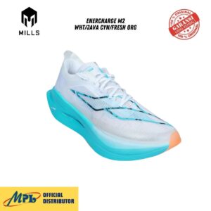 SEPATU RUNNING MILLS ENERCHARGE M2 WHT/JAVA CYN/FRESH ORG 9106601
