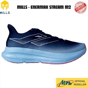 SEPATU RUNNING MILLS ENERMAX STREAM M2 NAVY/AQUA BLUE/WHT 9108204