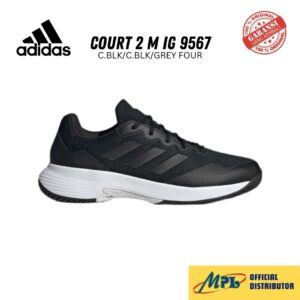 SEPATU TENNIS ADIDAS GAME COURT 2 M IG 9567 C.BLK/C.BLK/GREY FOUR