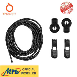 TALI SEPATU ELASTIC LACE LOCK ORTUSEIGHT BLACK 28010054