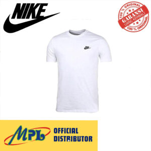 T-SHIRT TANGAN PENDEK NIKE AS M NSW CLUB TEE AR 4999-101 WHT/BLK