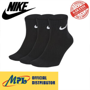 KAUS KAKI SPORT NIKE U NK EVERYDAY CUSH ANKLE 3PR SX 7677-010 BLK/WHT