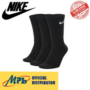 KAUS KAKI SPORT NIKE U NK EVERYDAY LTWT CREW 3PR SX 7676-010 BLK/WHT