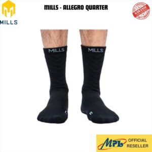 KAUS KAKI SPORT MILLS ALLEGRO QUARTER SOCK BLK/DK GRY 05804006_18