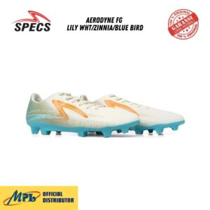 SEPATU BOLA SPECS AERODYNE FG LILY WHT/ZINNIA/BLUE BIRD 1010442