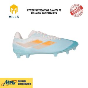 SEPATU BOLA MILLS XYCLOPS NITROACE M1.2 MATCH FG WHT/AQUA BLUE/JAVA CYN 9308501