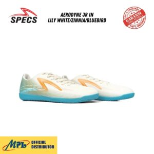 SEPATU FUTSAL SPECS AERODYNE JR IN LILY WHT/ZINNIA/BLUE BIRD 1020425