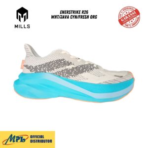 SEPATU RUNNING MILLS ENERSTRIKE R26 WHT/JAVA CYN/FRESH ORG 9109101
