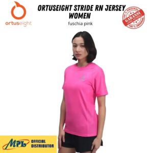T-SHIRT TANGAN PENDEK ORTUSEIGHT STRIDE RN JERSEY WOMEN FUCHSIA PINK 21040146