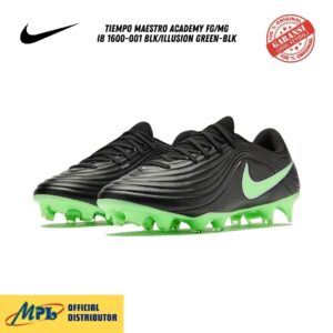 SEPATU BOLA NIKE TIEMPO MAESTRO ACADEMY FG/MG IB 1600-001 BLK/ILLUSION GREEN-BLK