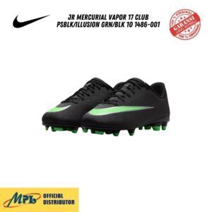 SEPATU BOLA NIKE JR MERCURIAL VAPOR 17 CLUB PSBLK/ILLUSION GRN/BLK IO 1486-001