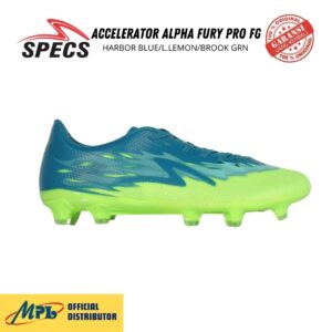 SEPATU BOLA SPECS ACCELERATOR ALPHA FURY PRO FG HARBOR BLUE/L.LEMON/BROOK GRN 1010428