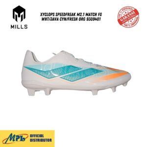 SEPATU BOLA MILLS XYCLOPS SPEEDFREAK M2.1 MATCH FG WHT/JAVA CYN/FRESH ORG 9309401