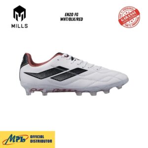 SEPATU BOLA MILLS ENZO FG WHT/BLK/RED 930WCGE
