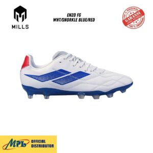 SEPATU BOLA MILLS ENZO FG WHT/SNORKLE BLUE/RED 930WCJA