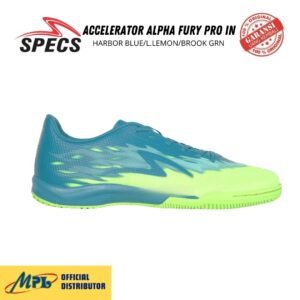 SEPATU FUTSAL SPECS ACCELARATOR ALPHA FURY PRO IN HARBOR BLUE/L.LEMON/BROOK GRN 1020411