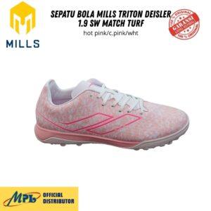 SEPATU FUTSAL MILLS TRITON DEISLER 1.9 SW MATCH TURF HOT PINK/C.PINK/WHT 9505508
