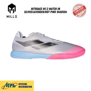 SEPATU FUTSAL MILLS XYCLOPS NITROACE M1.2 MATCH IN SILVER/LAVENDER/HOT PINK 9408504