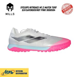 SEPATU FUTSAL MILLS XYCLOPS NITROACE M1.2 MATCH TURF SLV/LAVENDER/HOT PINK 9008504