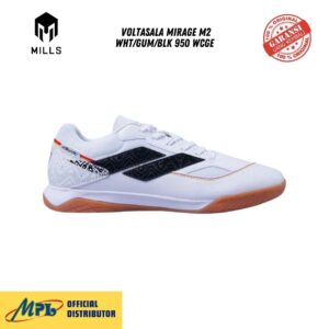 SEPATU FUTSAL MILLS VOLTASALA MIRAGE M2 WHT/GUM/BLK 950 WCGE