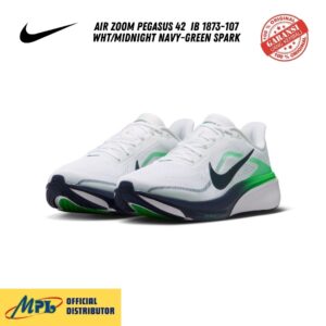 SEPATU RUNNING NIKE AIR ZOOM PEGASUS 42 IB 1873-107 WHT/MIDNIGHT NAVY-GREEN SPARK