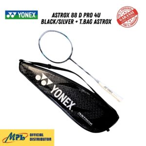 RAKET BADMINTON YONEX ASTROX 88 D PRO 4U BLACK/SILVER+T.BAG ASTROX