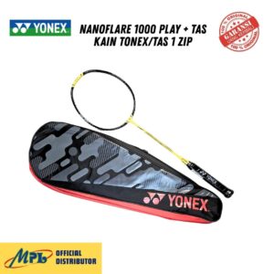 RAKET BADMINTON YONEX NANOFLARE 1000 PLAY+TAS KAIN YONEX/TAS 1 ZIP